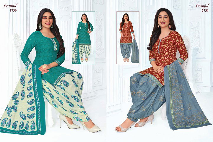 Priyanshi 27 By Pranjul Cotton Dress Material Catalog